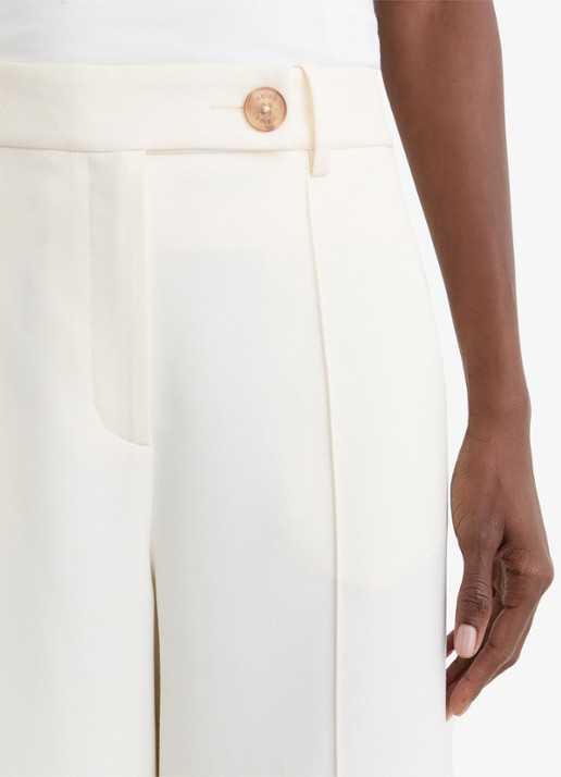 Reiss Malin wide fit pantalon met steekzakken - detail 5 beige