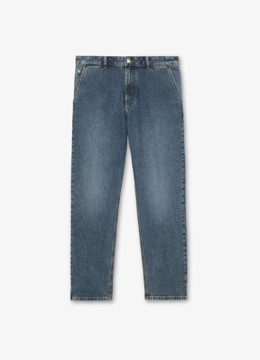 Reiss Manhattan straigt let jeans met steekzakken - voorkant 2 indigo