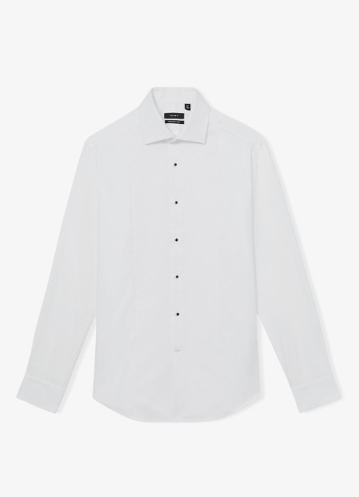 Reiss Marcel regular fit overhemd met structuur - voorkant wit