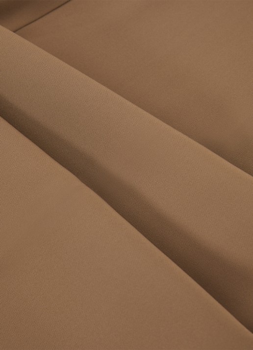 Reiss Margeaux high waist wide fit pantalon met steekzakken - detail 6 camel