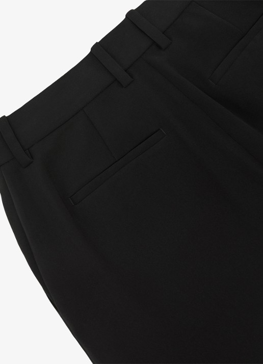 Reiss Margeaux high waist wide fit pantalon met steekzakken - detail 6 zwart