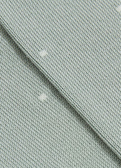 Reiss Mario sokken met stippenprint - detail 2 lindegroen