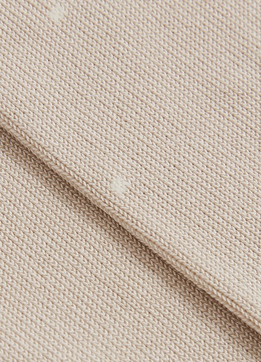 Reiss Mario sokken met stippenprint - detail taupe