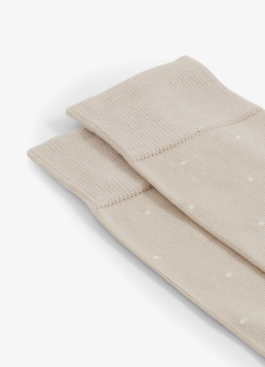 Reiss Mario sokken met stippenprint - detail 2 taupe
