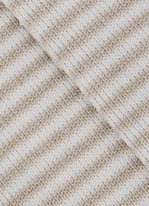 Reiss Mario sokken met streepprint  - detail 2 beige