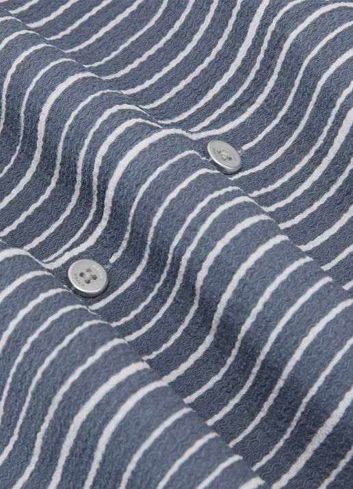 Reiss Max regular fit overhemd met streepprint - detail 7 airforce blue / blauw