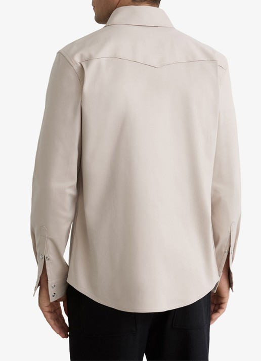 Reiss McRae overhemd met borstzakken - achterkant beige