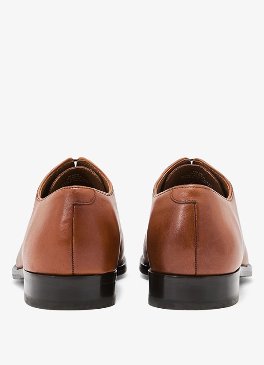 Reiss Mead veterschoen van leer - achterkant 6 bruin