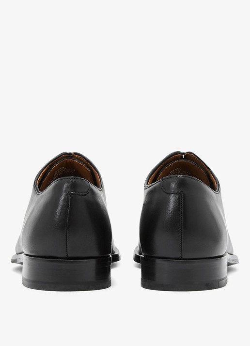 Reiss Mead veterschoen van leer - achterkant zwart