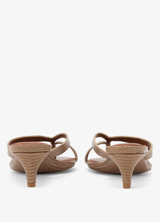 Reiss Mia sandalette van leer  - detail 5 beige