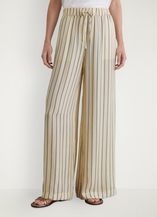 Reiss Minnie high waist wide fit pantalon met streepprint
