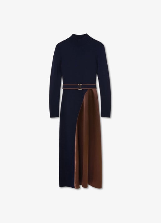 Reiss Misty midi jurk met colourblocking