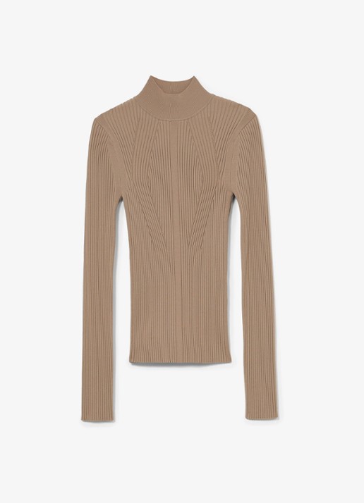 Reiss Nancy ribgebreide trui met col