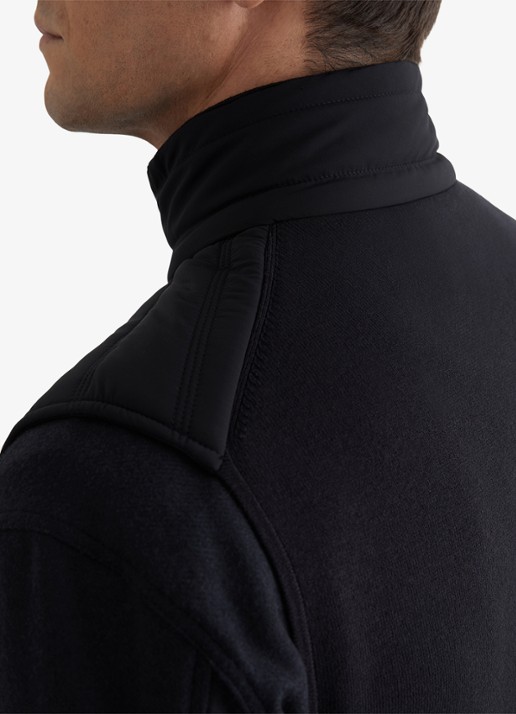 Reiss Newford bodywarmer in wolblend met opstaande kraag en steekzakken - detail 6 donkerblauw