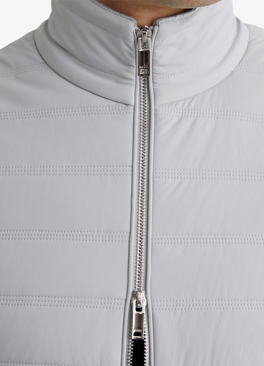 Reiss Newford bodywarmer in wolblend met opstaande kraag en steekzakken - detail 3 soft grey / grijs