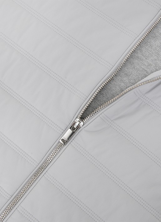 Reiss Newford bodywarmer in wolblend met opstaande kraag en steekzakken - detail 4 soft grey / grijs