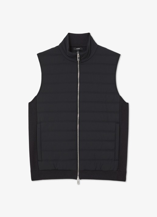 Reiss Newford bodywarmer met steekzakken - voorkant 5 navy / blauw