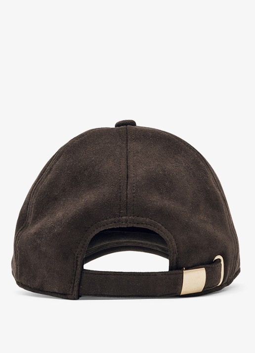 Reiss Nicky pet met logo - achterkant 5 donkerbruin
