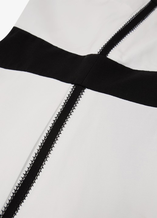 Reiss Nova midi jurk in linnenblend - detail 6 ivoor