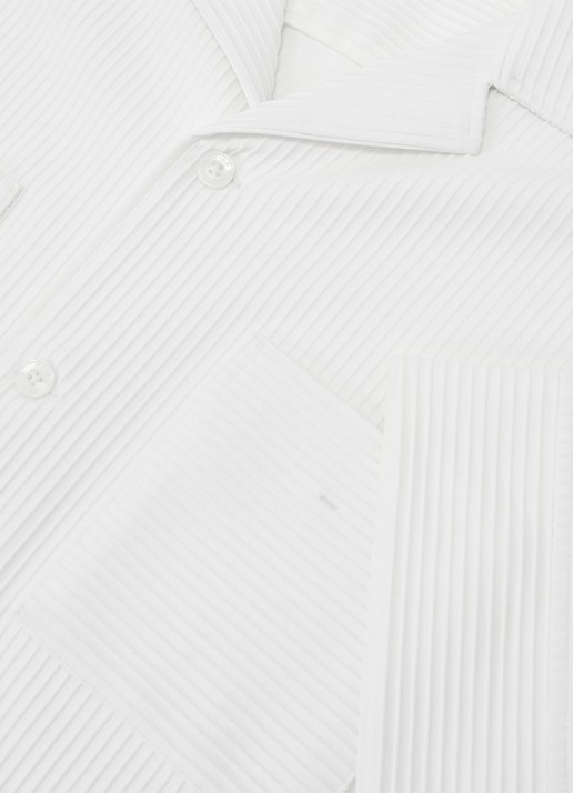 Reiss Odessa regular fit overhemd met structuur - detail 3 white / wit