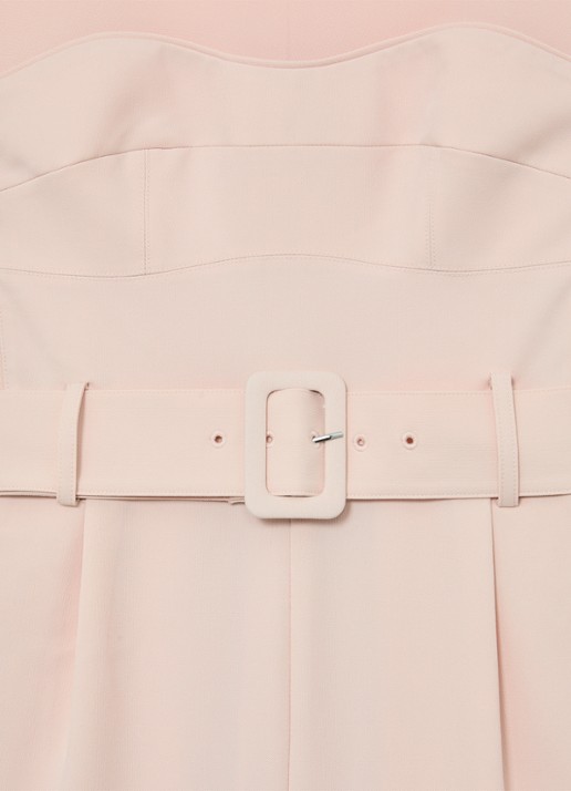 Reiss Ora straight fit playsuit met ceintuur - detail 5 roze