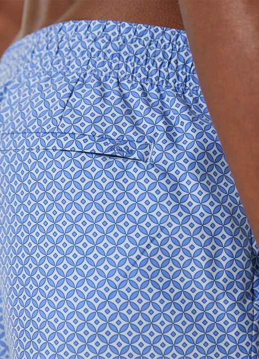 Reiss Orient zwemshort met grafische print  - detail 5 blauw