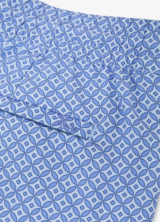 Reiss Orient zwemshort met grafische print  - detail 6 blauw