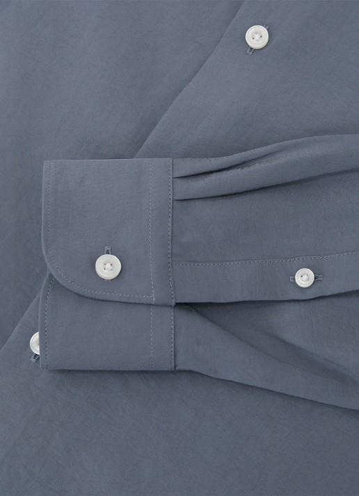 Reiss Oscar regular fit overhemd - detail 7 blauwgrijs