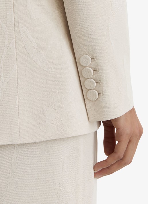 Reiss Ottie double-breasted blazer met klepzakken - detail 5 wit