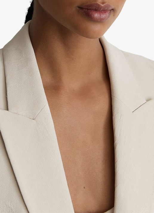 Reiss Ottie double-breasted blazer met klepzakken - detail 7 wit