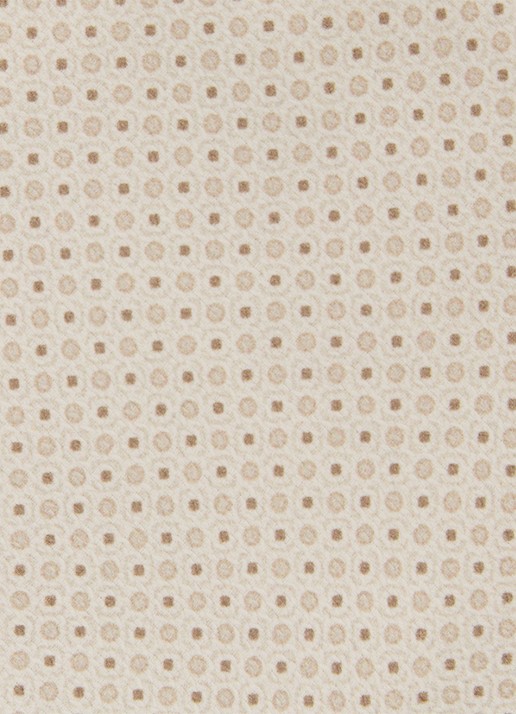 Reiss Ovale stropdas van zijde met print - detail 4 gebroken wit