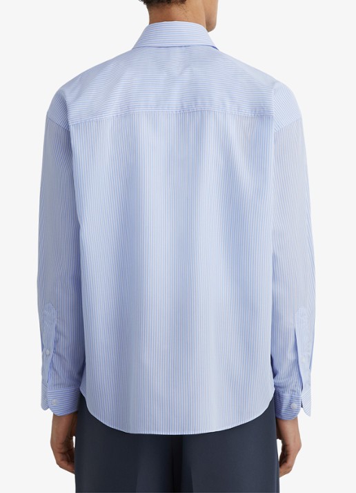 Reiss Ovante overshirt van lyocell - achterkant 4 lichtblauw