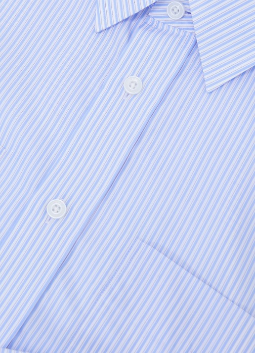 Reiss Ovante overshirt van lyocell - detail 3 lichtblauw
