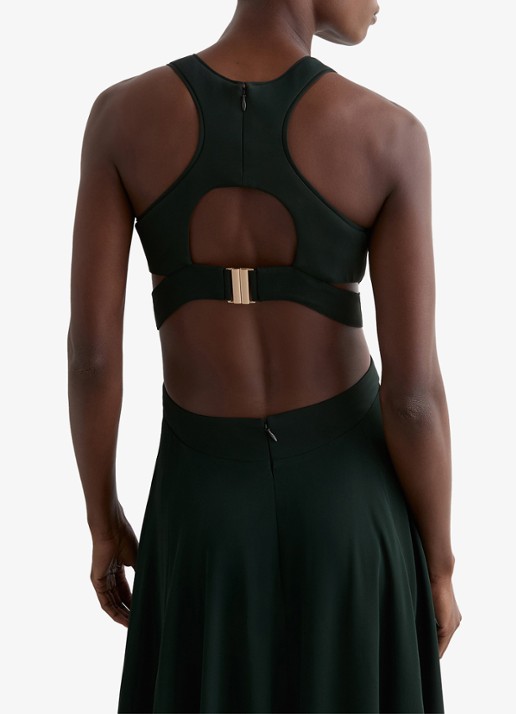 Reiss Paloma maxi jurk met cut out detail  - detail 4 groen