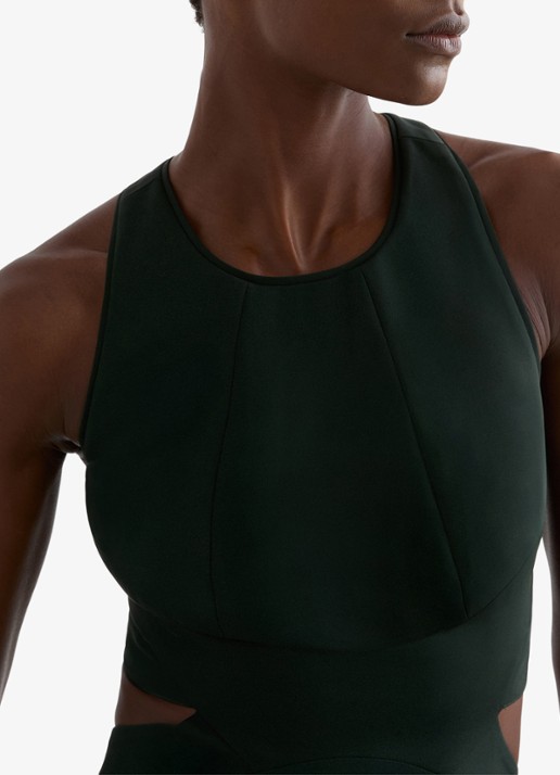 Reiss Paloma maxi jurk met cut out detail  - detail 5 groen