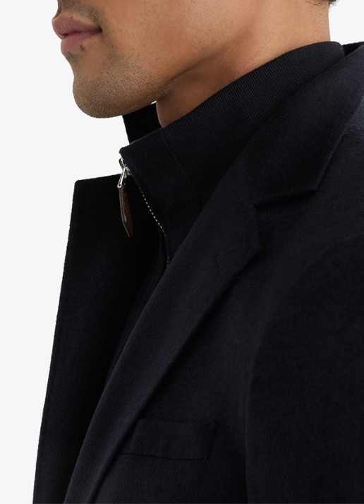 Reiss Patch single breasted colbert in wolblend - detail 3 donkerblauw