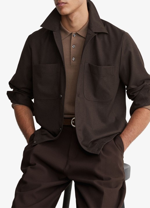 Reiss PENGE overshirt in wolblend