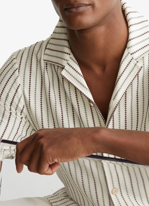Reiss Percy overhemd met streepprint - detail 5 groen
