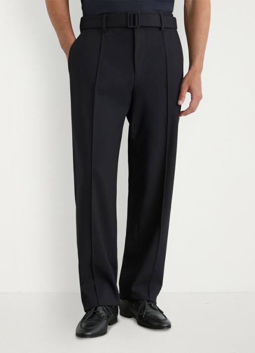 Reiss Peshi straight fit pantalon met ceintuur