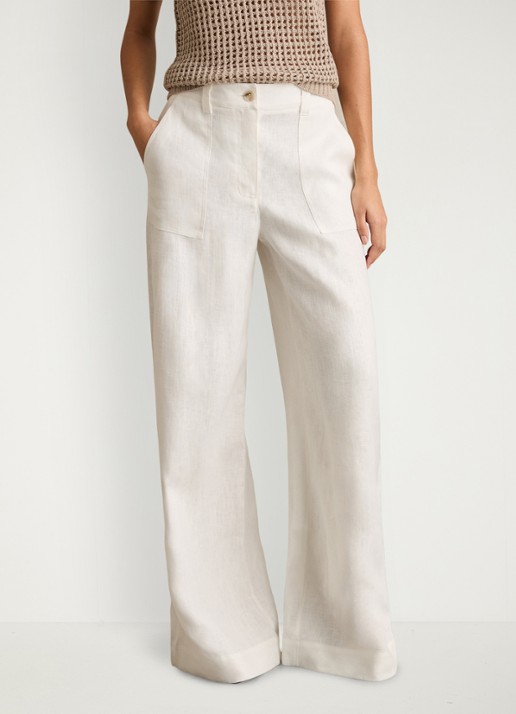 Reiss Petite Ashby high waist loose fit pantalon met steekzakken