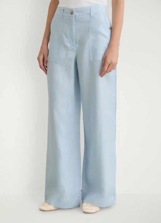 Reiss Petite Ashby high waist loose fit pantalon met steekzakken