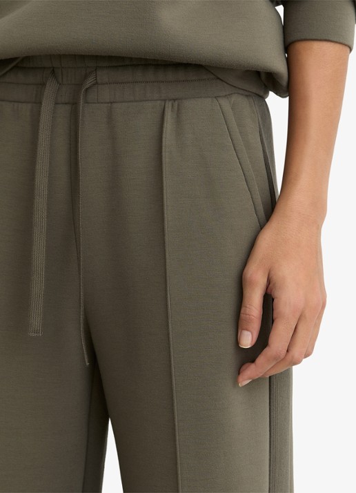 Reiss Petite Bella high waist wide fit joggingbroek met steekzakken - detail 5 khaki