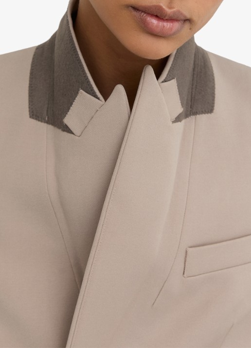 Reiss Petite Gabi blazer met klepzakken - detail 3 donkerbeige