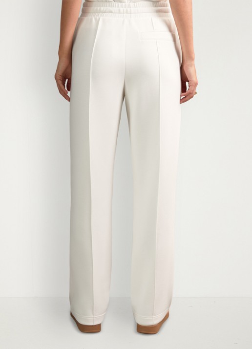 Reiss Petite high waist straight fit joggingbroek met steekzakken - achterkant wit