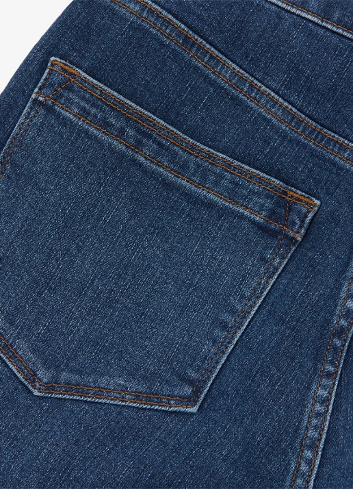 Reiss Petite Isabel high waist skinny fit jeans met medium wassing - detail 4 indigo
