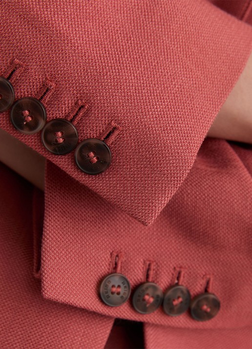 Reiss Petite Jules blazer met klepzakken - detail 6 donkerrood