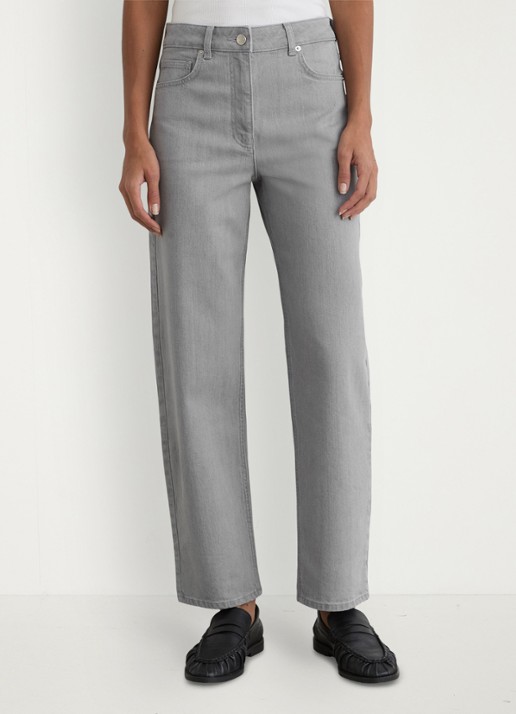 Reiss Petite Selin mid waist straight leg jeans met gekleurde wassing