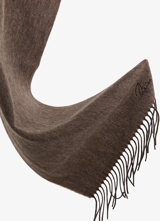 Reiss Picton sjaal in kasjmierblend 180 x 31 cm - detail 3 bruin