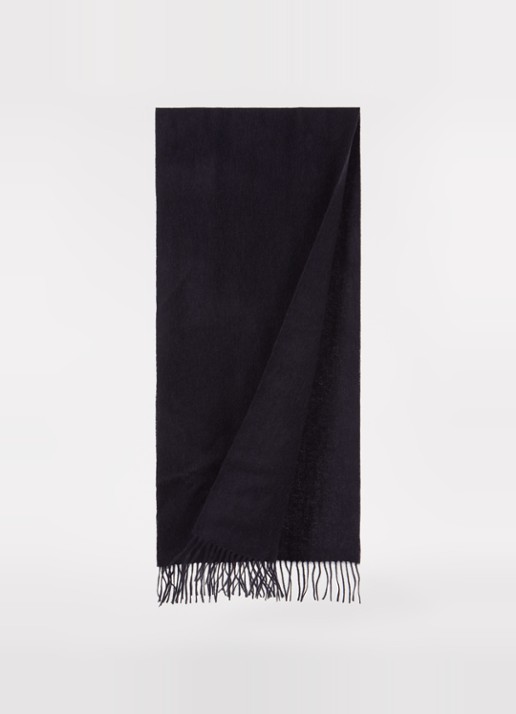 Reiss Picton sjaal in kasjmierblend 185 x 45 cm - detail 2 donkerblauw
