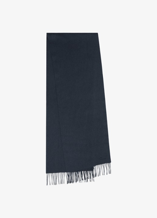 Reiss Picton sjaal in kasjmierblend met franjes 190 x 30 cm - detail 3 petrol